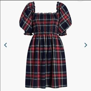 Hill House Home Athena Nap Dress in Navy Tartan